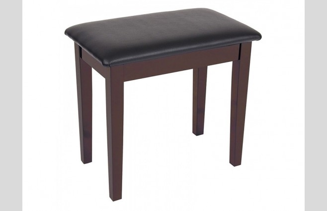 Kinsman KPB01BRN Satin Rosewood Piano Stool with Storage - Image 1